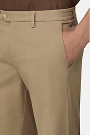 Bermuda En Coton Extensible, Boue, thumb, 4