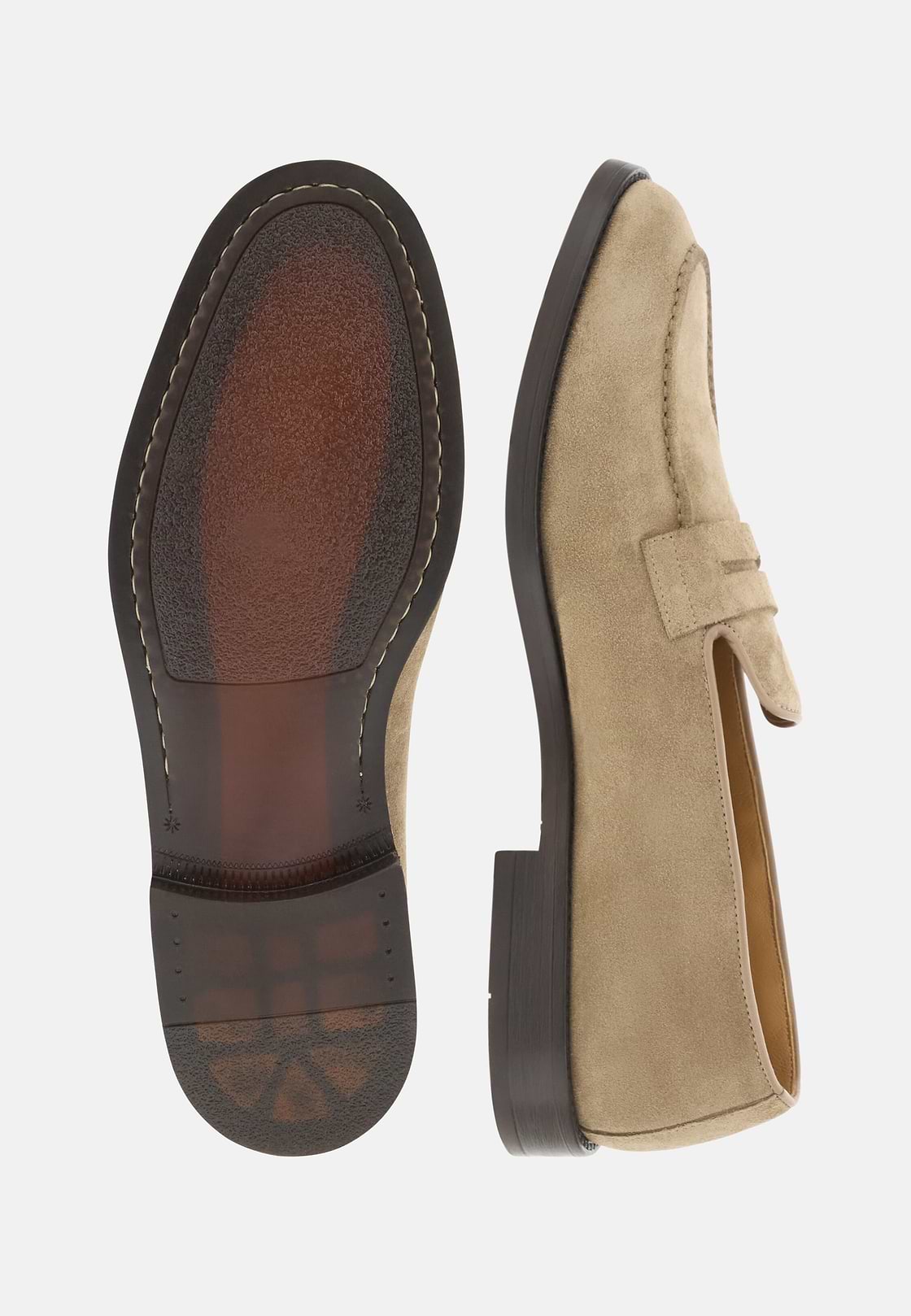 Suede Loafers, Beige, hi-res, 4