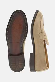 Suede Loafers, Beige, thumb, 4