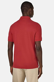 Polo Aus Baumwollpikee., Rot, thumb, 3