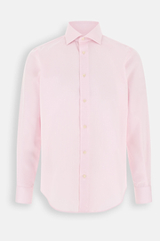 Checked Cotton Non-Iron Regular Fit Shirt, Pink, thumb, 7