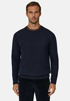 Crew Neck Jumper in Wool Blend