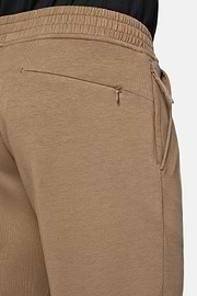 Lightweight Scuba Cotton Blend Trousers, Beige, hi-res