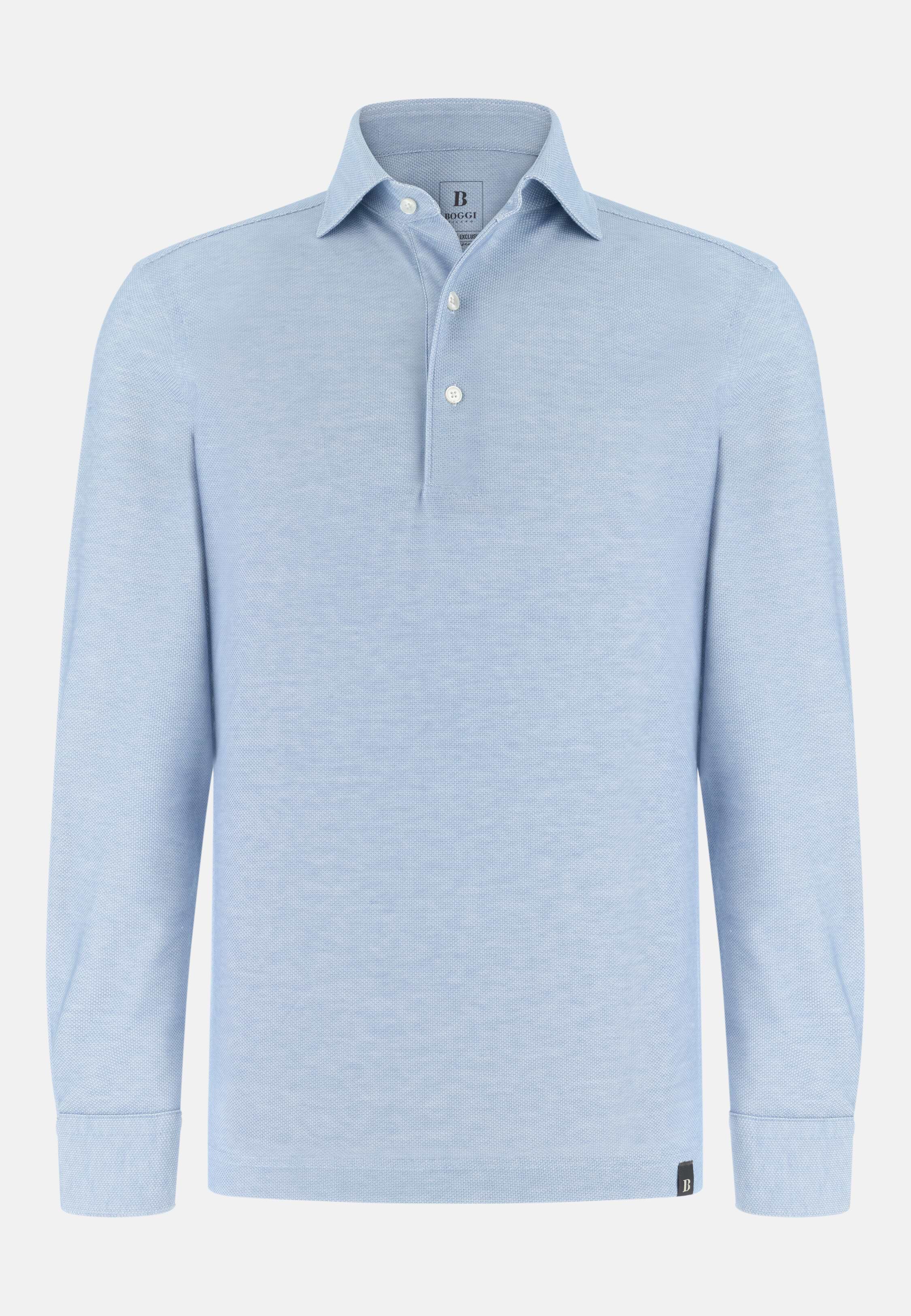 Men's SAKURA, Light Blue | Japanese Jersey Polo Shirt