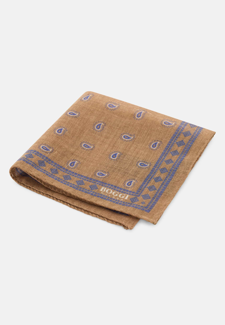 Pochette Imprimé Micro Cachemire en Laine, CAML, hi-res