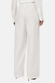 Cotton Trousers, White, thumb, 3
