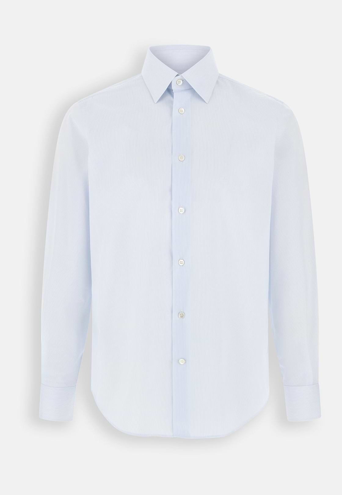 Shirt Striped Cotton Muslin Regular Fit, Light Blue, hi-res, 7