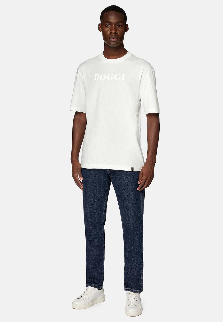 Cotton jersey t-shirt, White, hi-res