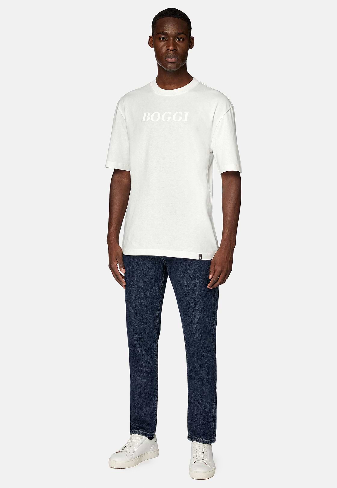 Camiseta de algodón, Blanco, hi-res
