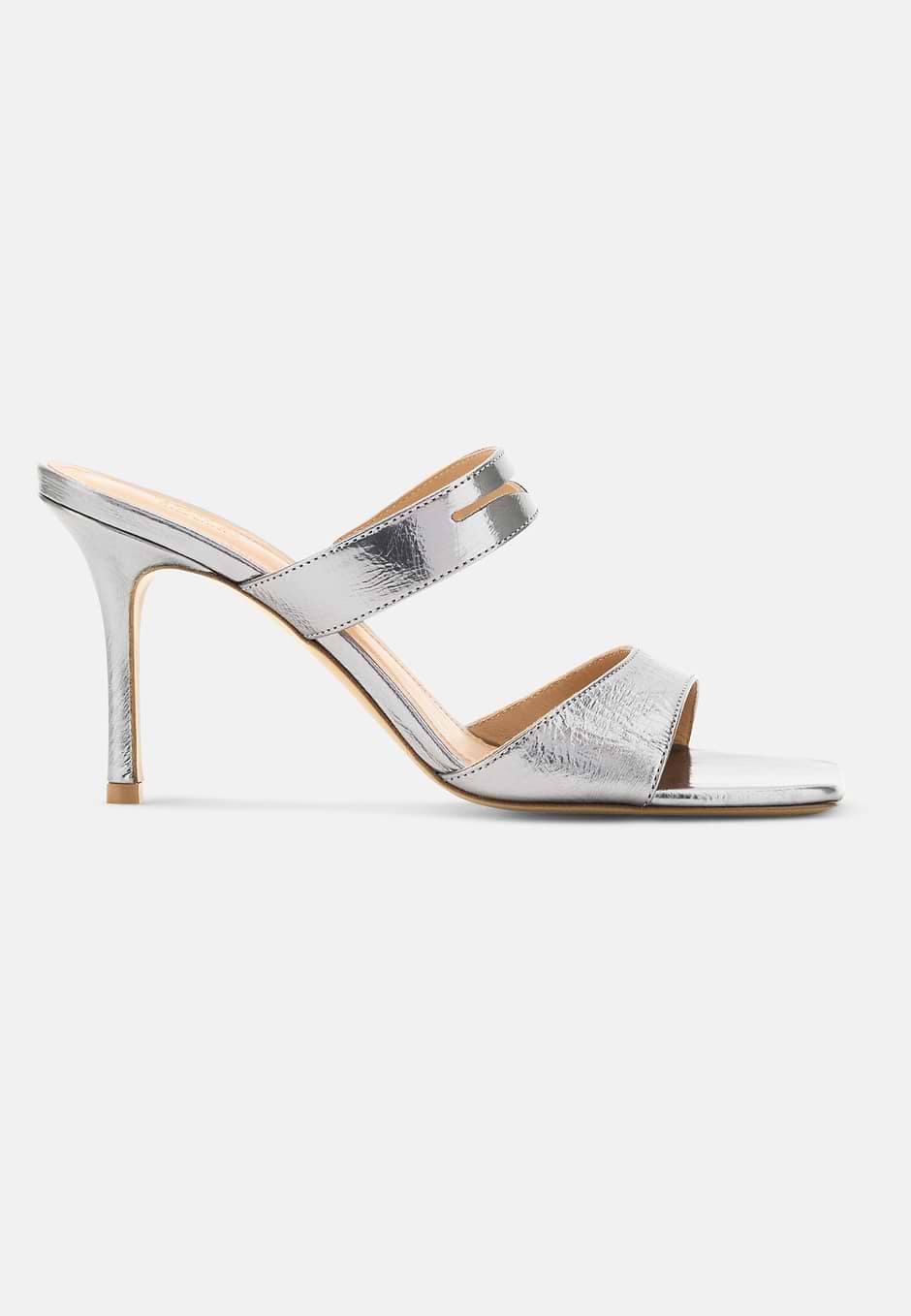 Mules In Pelle Laminata, DKSL, hi-res