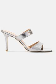 Laminated Leather Mules, DKSL, thumb, 1