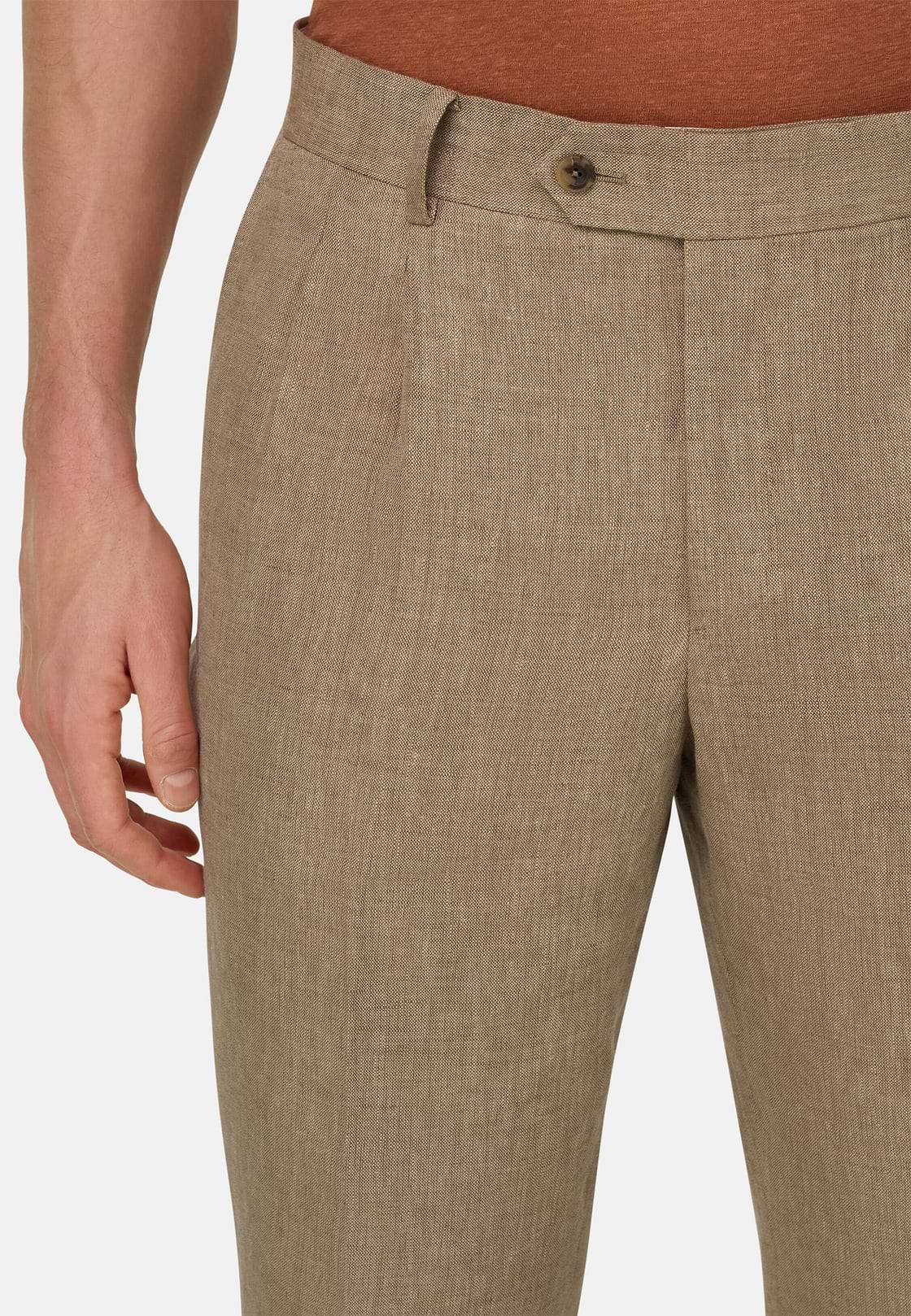 Pure Linen Suit, Beige, hi-res, 5