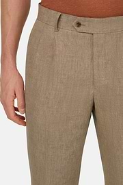 Pure Linen Suit, Beige, thumb, 5