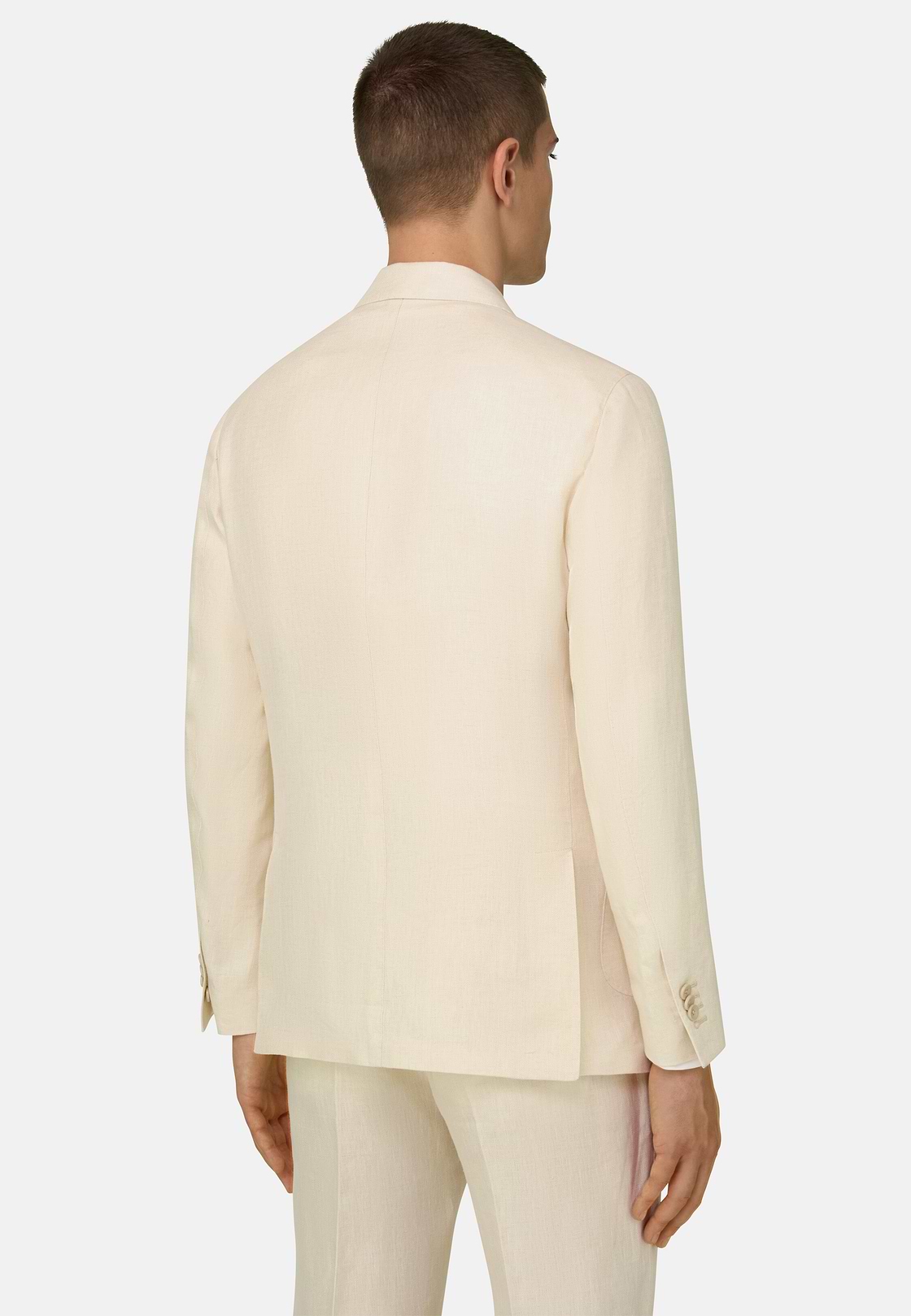 Herringbone Linen Suit, Sand, hi-res, 3