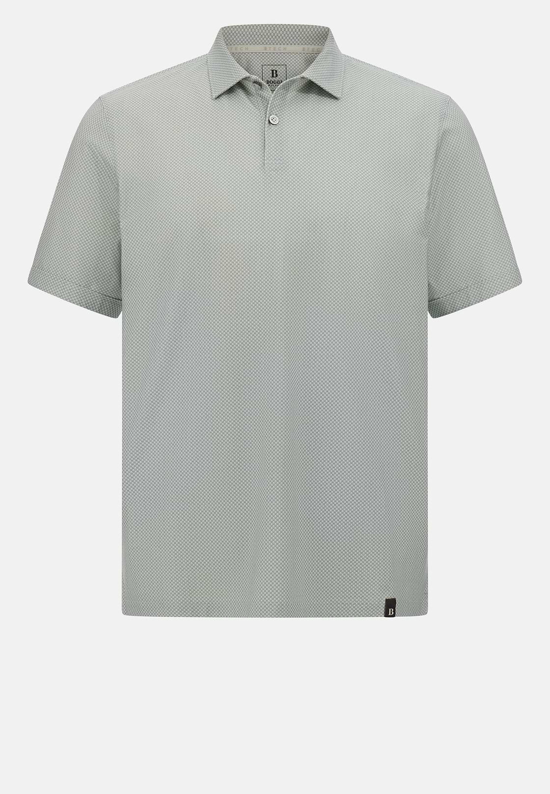 Cotton Blend Jersey Polo Shirt, Light Green, hi-res