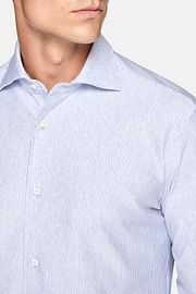 Poloshirt Aus Baumwoll-Jersey Regular Fit, Hellblau, hi-res