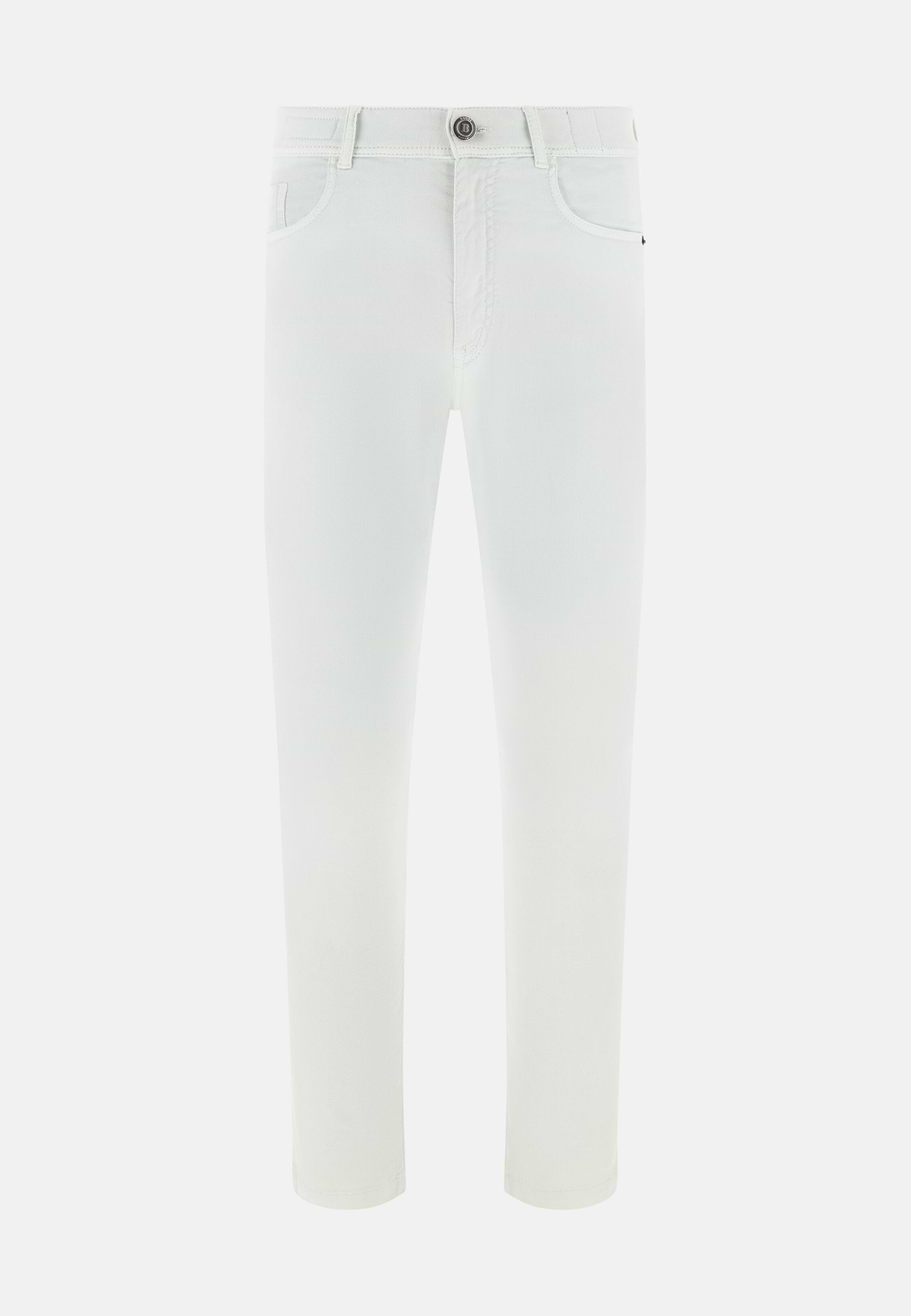 Jeans Aus Elastischem Baumwoll-Tencel, Eis, hi-res, 5