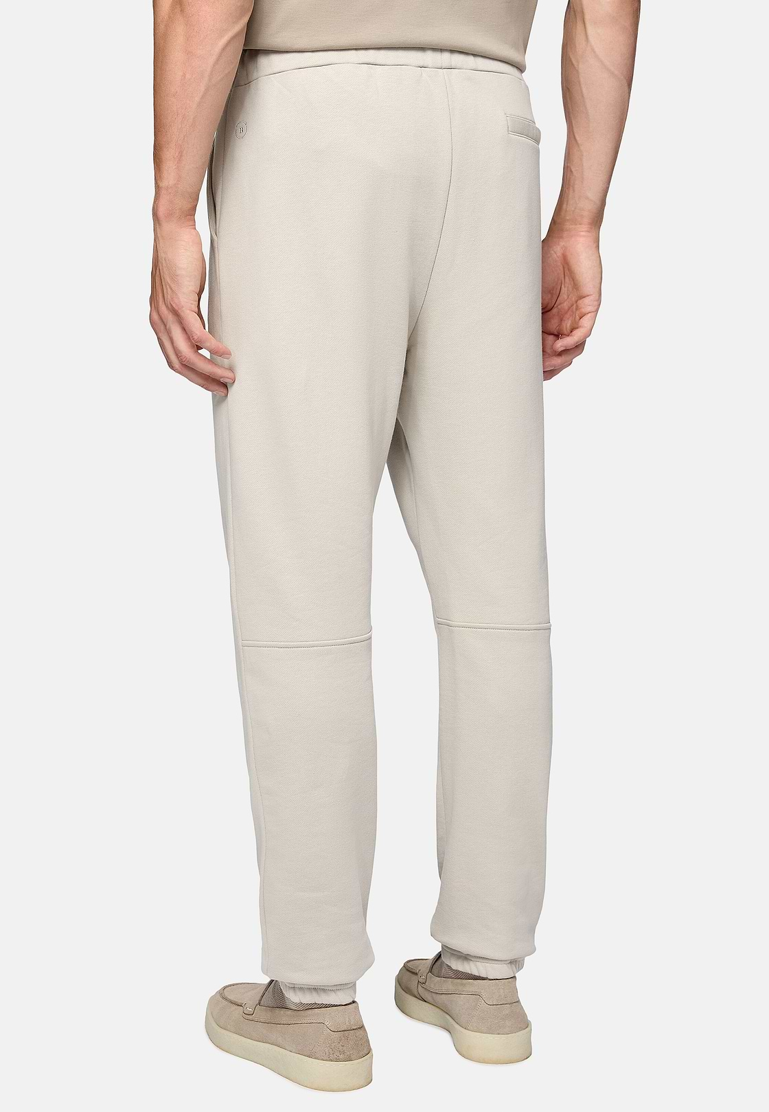 Trousers in Organic Cotton Blend, Sand, hi-res