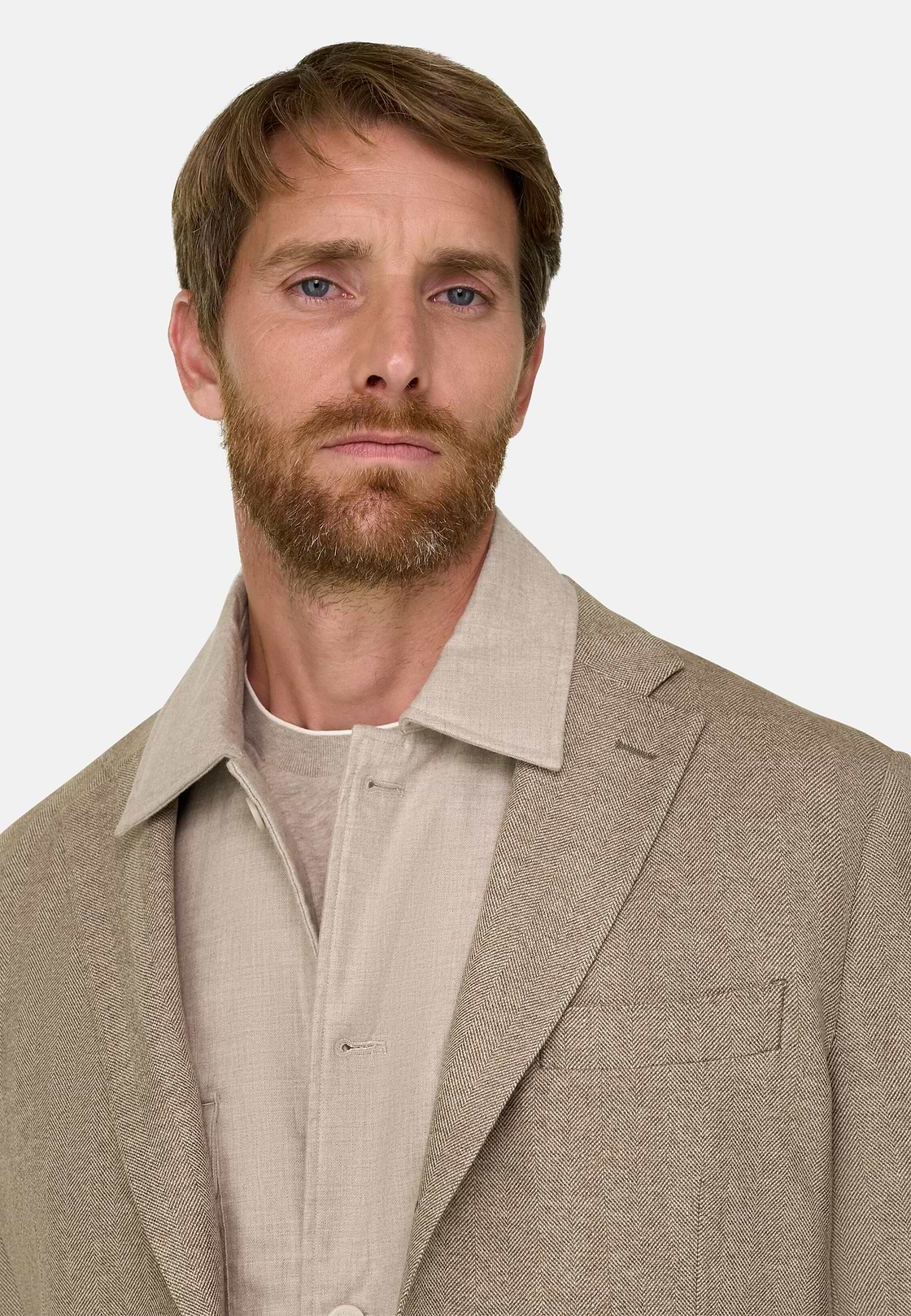 Giacca Resca in Lana Cashmere, Taupe, hi-res, 3