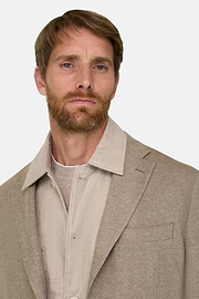 Giacca Resca in Lana Cashmere, Taupe, thumb, 3