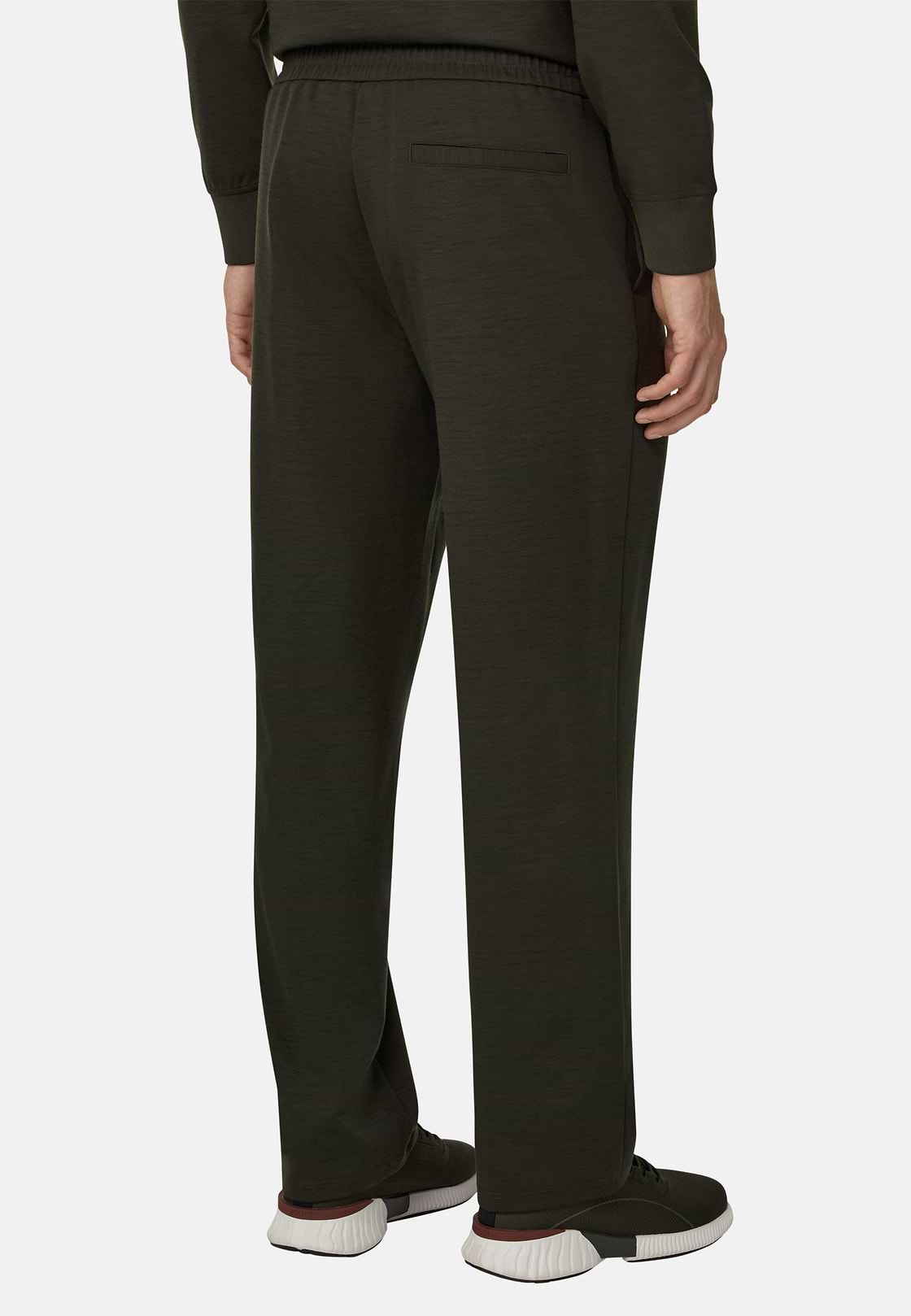 Joggers in Wool Blend WOOLTECH, Military Green, hi-res, 5