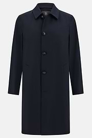 Παλτό ναυτικού τύπου από τεχνικό βαμβάκι, Navy blue, hi-res