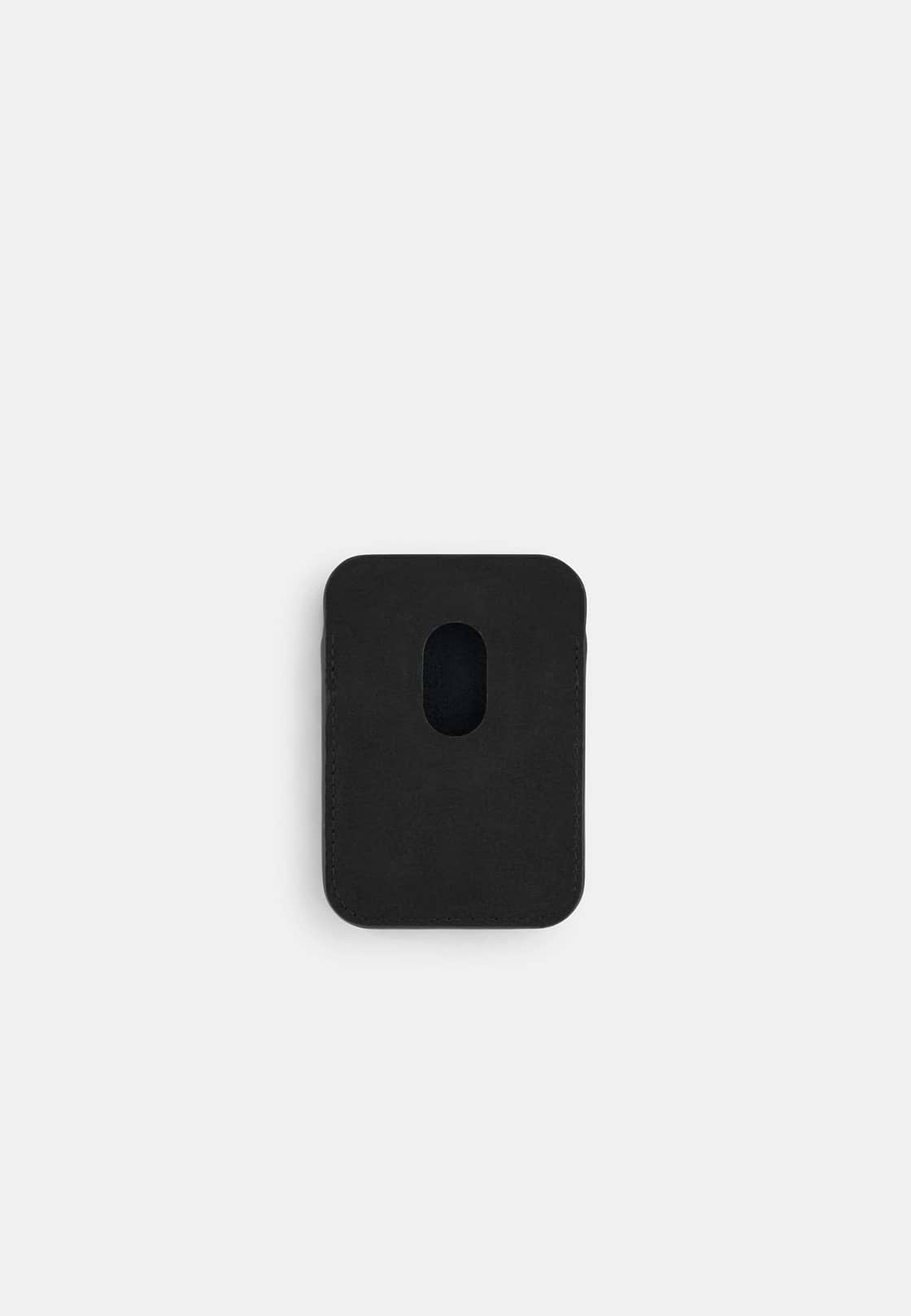 MagSafe Card Holder in Leather with Gift Box, Black, hi-res, 3