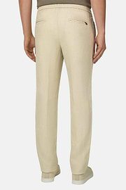 Linen Coulisse Pants, Sand, thumb, 3