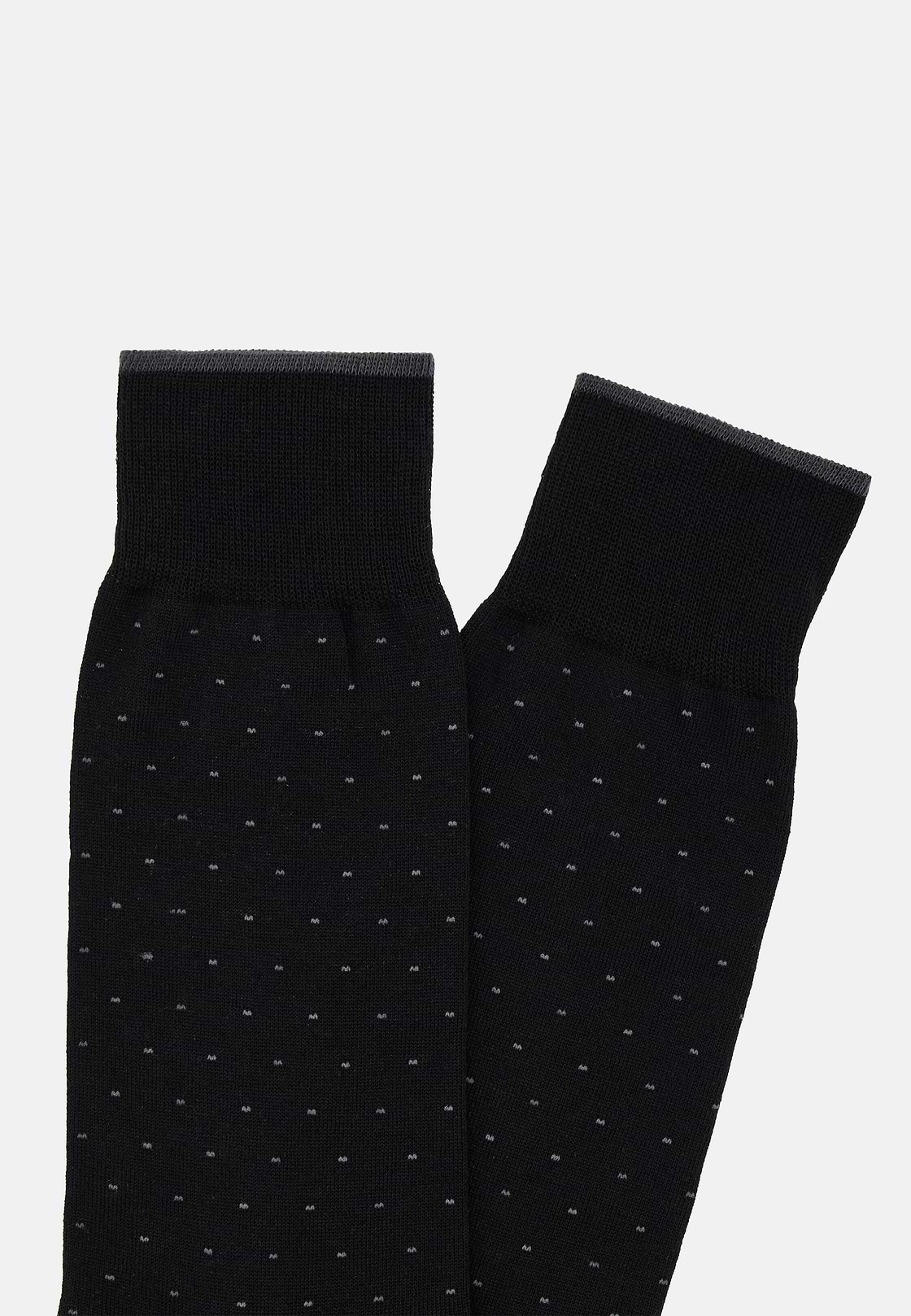 Chaussettes Motif À Pois En Coton, Noir, hi-res