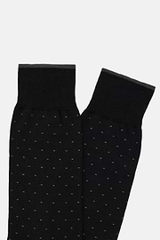 Chaussettes Motif À Pois En Coton, Noir, hi-res