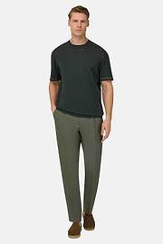 Linen Pants, Green, thumb, 3
