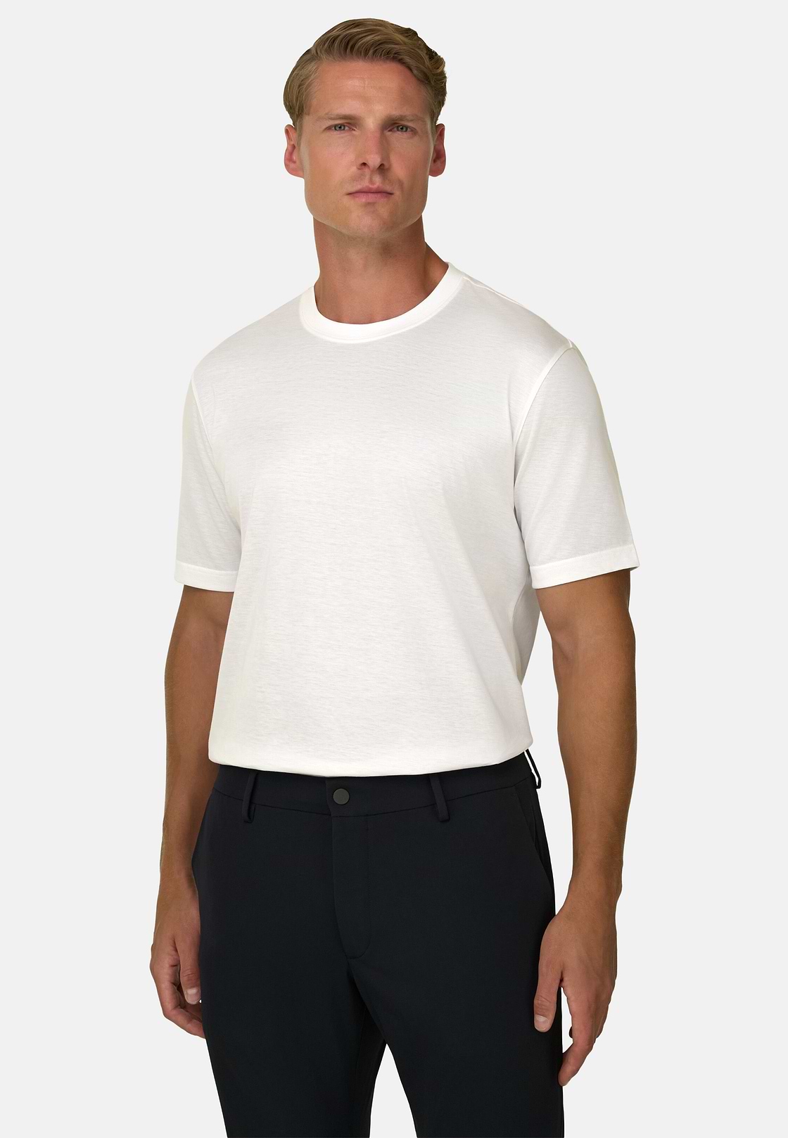 Pima Pamut Jersey Póló, White, hi-res, 1