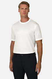 Pima Pamut Jersey Póló, White, thumb, 1