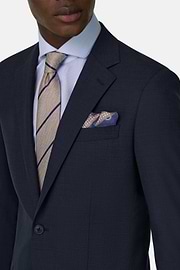 Abito Principe Di Galles Lana Stretch, Navy, thumb, 4