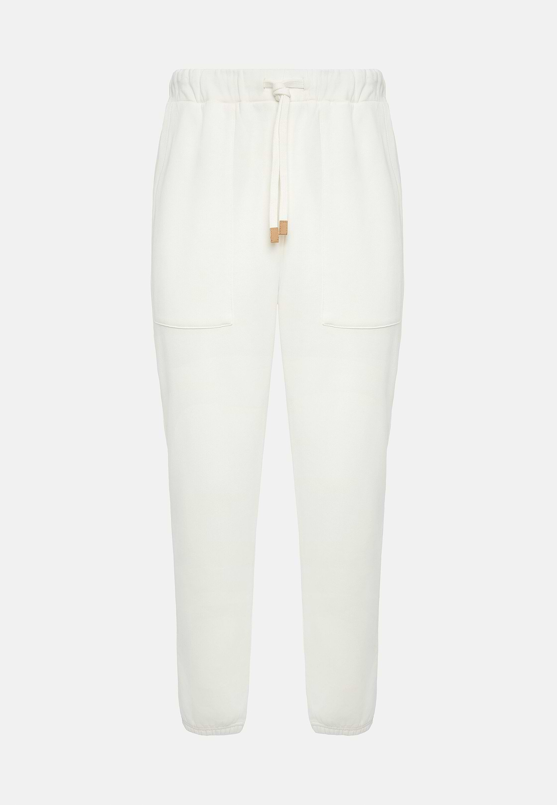 Cotton Trousers, White, hi-res