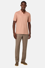 Pantalon En Lin, Taupe, hi-res