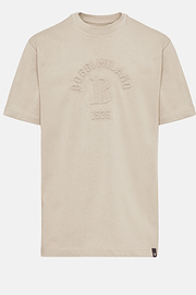 T-Shirt Aus Bio-Baumwoll-Mix, Taupe, hi-res