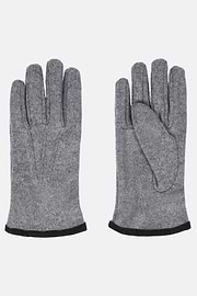 Wool Jersey Gloves, Grey, hi-res