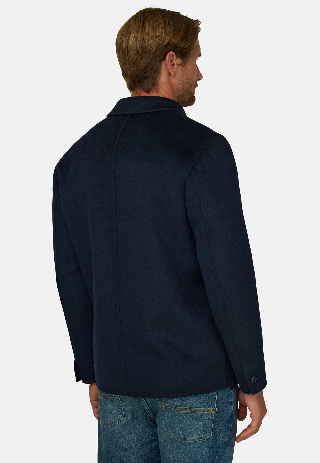 Shacket in Wool, Navy blue, hi-res, 4