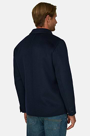 Shacket in Wool, Navy blue, thumb, 4
