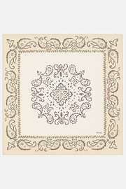 Bandana Mit Paisley-Muster Aus Seide, Creme, thumb, 1