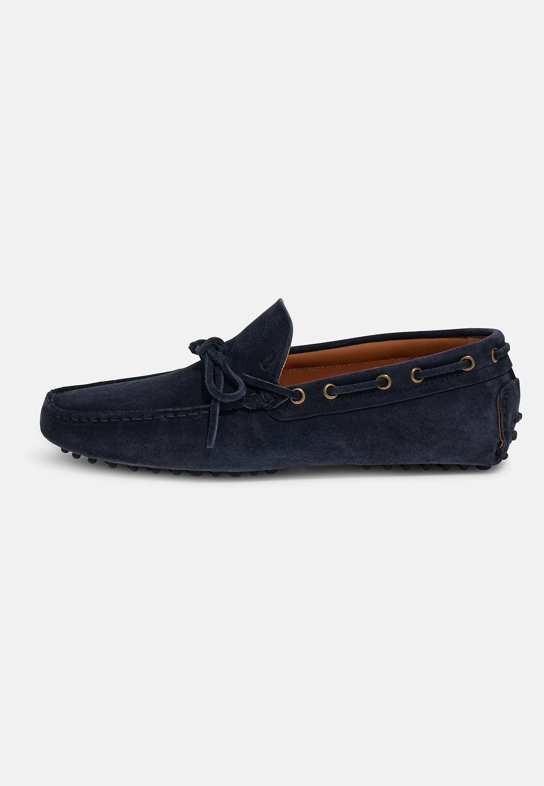 Wind Loafers in Suede Leather, Navy blue, hi-res