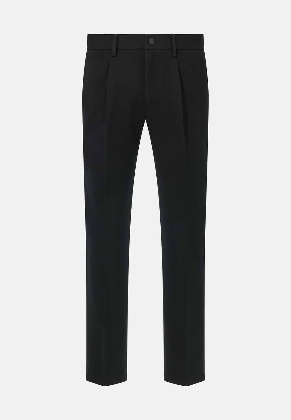 B Tech Trousers in Technical Wool, Black, hi-res
