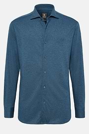 Polo Chemise En Piqué Regular Fit, Bleu, hi-res