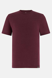 T-Shirt Aus Stretch-Leinen-Jersey, Burgundy, thumb, 5