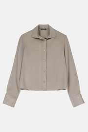 Hemd Aus Satin Regular Fit, Sand, thumb, 5