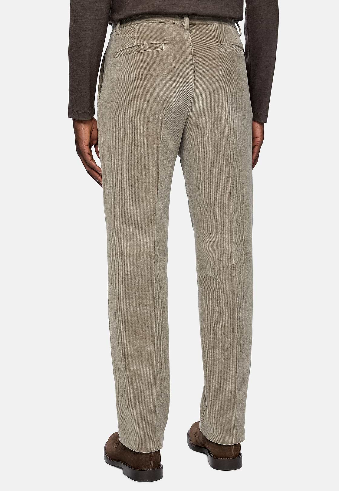 Pantalones De Pana Elástica, Taupe, hi-res