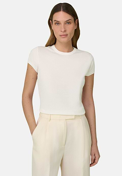 T-Shirt Aus Baumwoll-Seiden-Strick