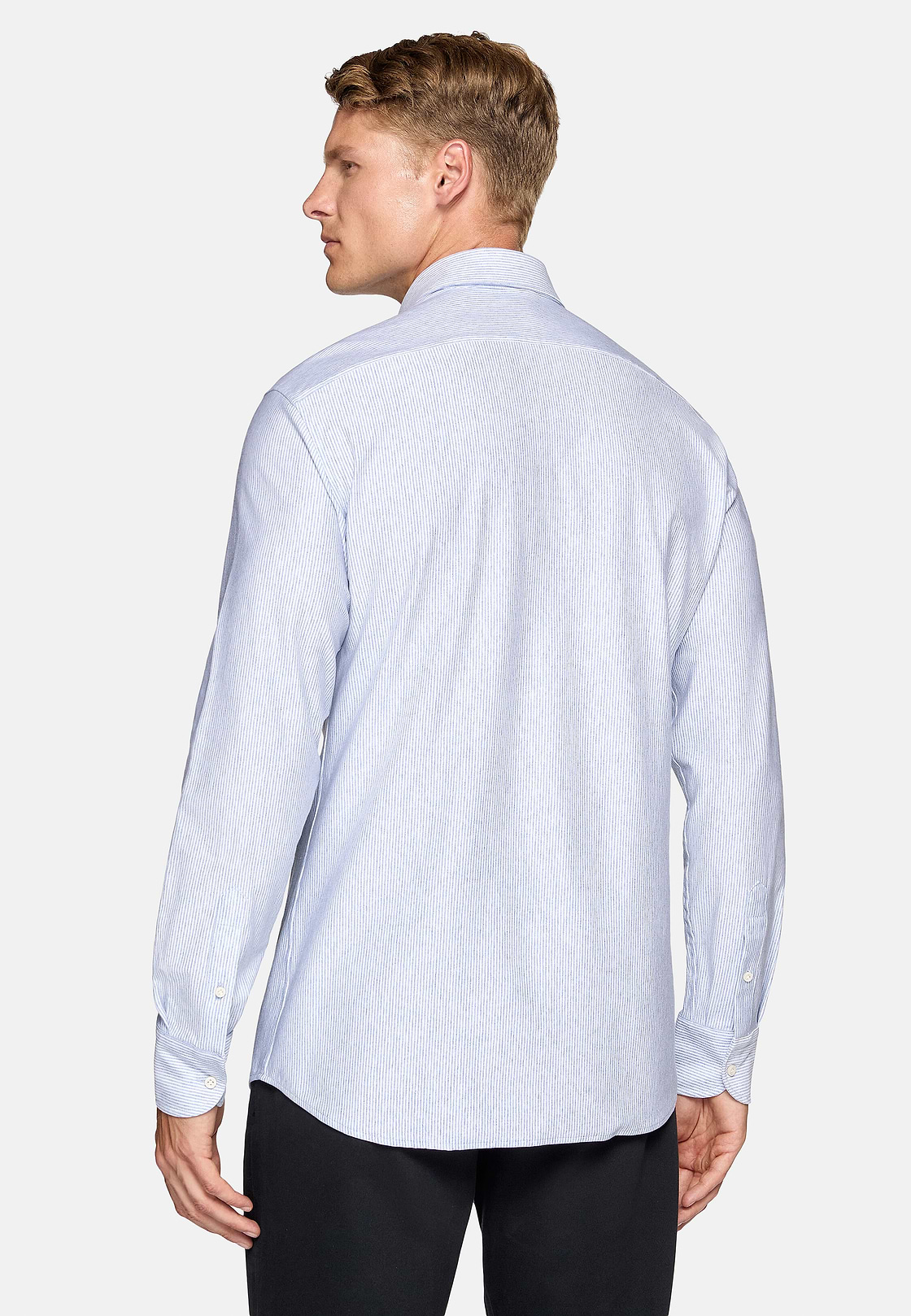 Polo En Jersey De Coton Regular Fit, Bleu clair, hi-res