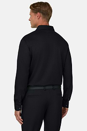 Ls Pima Cotton Polo, Black, thumb, 4